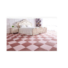 Set 10x Plăci de Mochetă Pufoasă AT PERFORMANCE®, Tip Puzzle, Spumă 30×30 cm