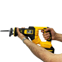 Fierăstrău Electric Alternativ AT PERFORMANCE® 3000RPM, 2 Acumulatori 36V, Tăiere Lemn și Metal, Cuplu Mare, Negru/Albastru