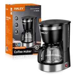 Aparat de Cafea HALEY HY-2808 – 800W, 1.25L, 12 Căni, Sistem de Siguranță, Operare Ușoară