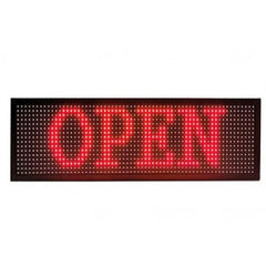 Reclama Luminoasa 200 x 40 cm, LED Rosu, Cod QR, Vizualizare 120°, Wi-Fi, afisaj mesaj programabil, exterior