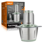 Tocător de alimente Haley HY-1238 – Putere de 500W și vas de 3L din inox pentru tocare eficientă