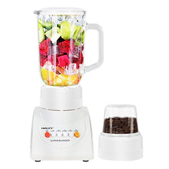 Blender Multifuncțional 2 în 1 HALEY 800W, 4 Viteze, 1L, Măcinător de Cafea, Capacitate Suc 500ml, Design Compact
