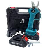 Foarfecă Electrică AT Performance cu 2 Acumulatori, Fără Fir, Lama Oțel Carbon, 5000 mAh, Turcoaz