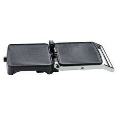 Grill Electric Haley HY-8609, 2000W, Plăci Antiaderente, Deschidere 180°