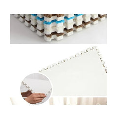 Set 10x Plăci de Mochetă Pufoasă AT PERFORMANCE®, Tip Puzzle, Spumă 30×30 cm