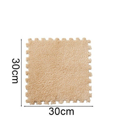 Set 10x Mocheta Pufoasă, AT PERFORMANCE®, Tip Covor Puzzle, cu Spumă 30×30 cm