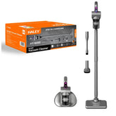 Aspirator vertical fără fir HALEY HY-1935, 120W, 1800mAh, HEPA filtrare, lumină UV, multifuncțional