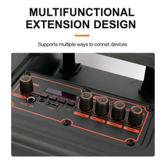 Boxă Portabilă Bluetooth Sing-e ZQS15123, 15”, 40W, Lumini RGB, 2 Microfoane & Telecomandă