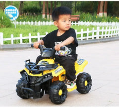ATV PowerKid 6V – Aventură Electrică pentru Micii Șoferi (2–6 ani, 3–5 km/h) Galben