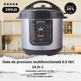Oala de presiune multifunctională 6.5 litri 14 în 1