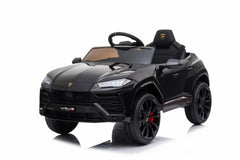 Mașinuță electrică Lamborghini Urus oficial licentiata, KIDOO, 37–96 luni, 12V 4.5Ah, 2 motoare 25W, telecomandă 2.4G, volan multifuncțional cu muzică, MP3, USB, TF, FM Radio, 105×65×52 cm