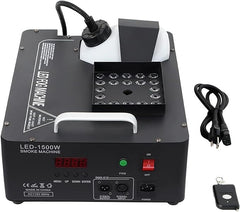 Mașină de Fum Verticală AT PERFORMANCE® 1500W cu 24 LED-uri RGB, Control DMX & Wireless, Efecte Luminoase pentru Scenă, DJ, Evenimente – 3L Capacitate