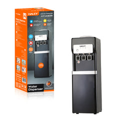 Dozator de Apă HALEY cu Compresor, Apă Caldă și Rece, 550W/95W, Inox, Protecție Copii, Negru
