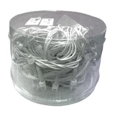 Instalatie Craciun Liniara Diamant, AT PERFORMANCE®, Interior, 8 jocuri de lumini, 9 m, 100 Led-uri, fir alb, Multicolor.