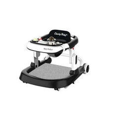 Premergator ,si Antemergator, 3 in 1,AT PERFORMANCE®,functie si de scaun de masa, reglabil pe inaltime, cu roti de silicon,muzical,Negru/Gri.