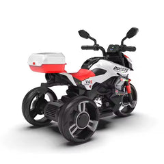 Motocicleta Electrica cu Acumulator Pentru Copii AT PERFORMANCE®, Cu melodii si lumini, 6V, Max 30 kg, 3 Roti, Mers cu spatele, Rosu
