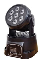 Proiector lumini Moving Head, 5 W x 7 LED, Negru, AT PERFORMANCE