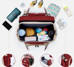 Rucsac 3-in-1 pentru bebelusi,Rosu