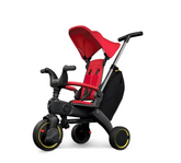 Tricicleta 4IN 1, At Performance, Centura Prindere, Bara Protectie, Piele ecologica, Suport Pahar, Pedale Detasabile, 6 luni+, Rosu / Negru
