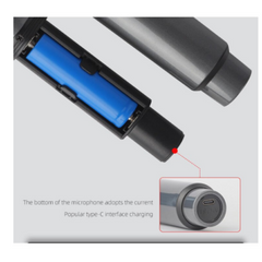 Set 2 microfoane, Wireless, AT PERFORMANCE®, Pentru Karaoke, Negru