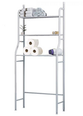 Raft depozitare peste masina de spalat, 3 polite, etajera baie