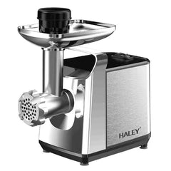 Mașină de Tocat Carne HALEY, 2600W, Unelte Metalice, Carcasă din Oțel Inoxidabil, Argintiu