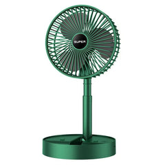 Pachet 2x Ventilator Portabil Telescopic Verde AT PERFORMANCE® – USB, 3 Viteze, Silențios și Reglabil