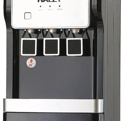 Dozator de Apă HALEY cu Compresor, Apă Caldă și Rece, 550W/95W, Inox, Protecție Copii, Negru