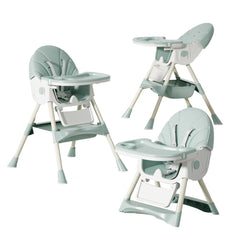 Scaun Multifuncțional 4 în 1– Design Modern și Portabil verde, Reglabil pe Înălțime și Înclinare, Ideal pentru Copii