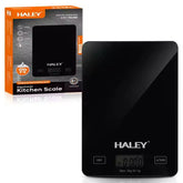 Cântar Electronic HALEY, 5000G, din Sticlă, pentru Bucătărie, Digitală de Înaltă Precizie, Negru