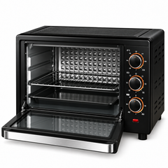 Cuptor electric HNT 48 L, 2500 W, cu grill și timer – HN 48 CR, Control Temperatură