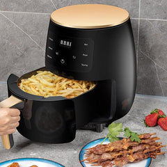 Friteuză fără Ulei AT PERFORMANCE® 2400W, 6L, Cuptor cu Aer Cald 360°, Funcție de Coacere – CADOU 100 Hârtii de Copt