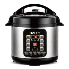 HALEY Vezi toate produsele Oală Electrică sub Presiune Multifuncțională HALEY® HY-2218, 1500W, Capacitate 6 Litri, Panou Digital cu Programe de Gătire, Vas Interior cu Strat Antiaderent, Gătire Rapidă, Economie de Energie