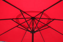 Umbrelă de Grădină 295 cm, Rotundă, Protecție UV, Roșu