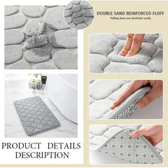 Covor baie, AT PERFORMANCE®, 100% poliester, 38X60 cm, Gri deschis