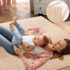 Set 10x Mocheta Pufoasă, AT PERFORMANCE®, Tip Covor Puzzle, cu Spumă 30×30 cm