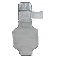 Saltea Pentru Infasat Portabila, Tip Geanta, At Performance, Impermeabila, Multifunctionala, Pliabila, Compartimentata, Sistem Prindere Carucior, 118 x 58 cm, gri