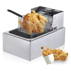 Friteuza Electrică Profesională din Inox – Putere 2500W, 6L