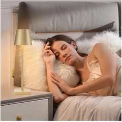 Lampa de masa, At Performance, led reincarcabila cu 3 temperaturi de culoare cald/rece/neutru, 38 cm x10 cm, culoare Auriu