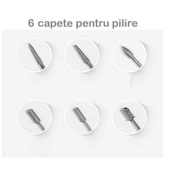 Freza Unghii Semiprofesionala At Performace, 9w, Ideala pentru Manechiura si Pedichiura 3.000-20.000 RPM, Alb