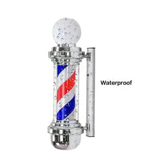 Reclama luminoasa frizerie, barber shop, Barber Pole, 99 x 25 x 20, Rosu/Alb/Albastru