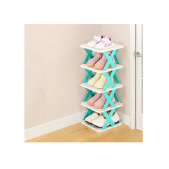 Pantofar, AT PERFORMANCE®, cu 6 rafturi, modular, alb / BLUE