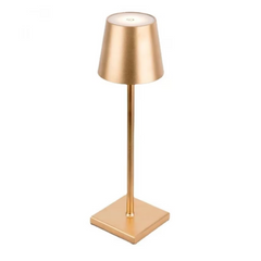 Lampa de masa, At Performance, led reincarcabila cu 3 temperaturi de culoare cald/rece/neutru, 38 cm x10 cm, culoare Auriu