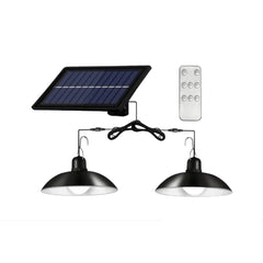 2 Lampi cu incarcare solara, AT PERFORMANCE®, telecomanda, lumina alb rece