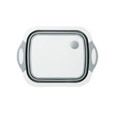 Tocator 3 in 1, tocator, cos depozitare, vas pentru spalare, pliabil, 40x30 cm