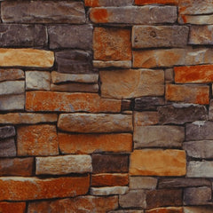 Rola Tapet 3D, autoadeziv/autocolant, AT PERFORMANCE®, spuma moale, design modern, pentru interior, usor de curatat, rezistent la apa, 68cmx2.8m, model Caramida realistica