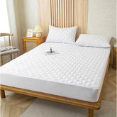 Husa de saltea din bumbac, impermeabila, At Performance, Alb 180x200cm