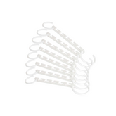 Set 10 suporturi organizatoare, AT PERFORMANCE®, pentru umerase, alb