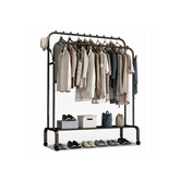 Suport pentru umerase si pantofi, AT PERFORMANCE®, 150 x 110 x 57 cm, Negru