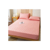 Husa de saltea din bumbac, impermeabila, At Performance, roz, 160x200cm